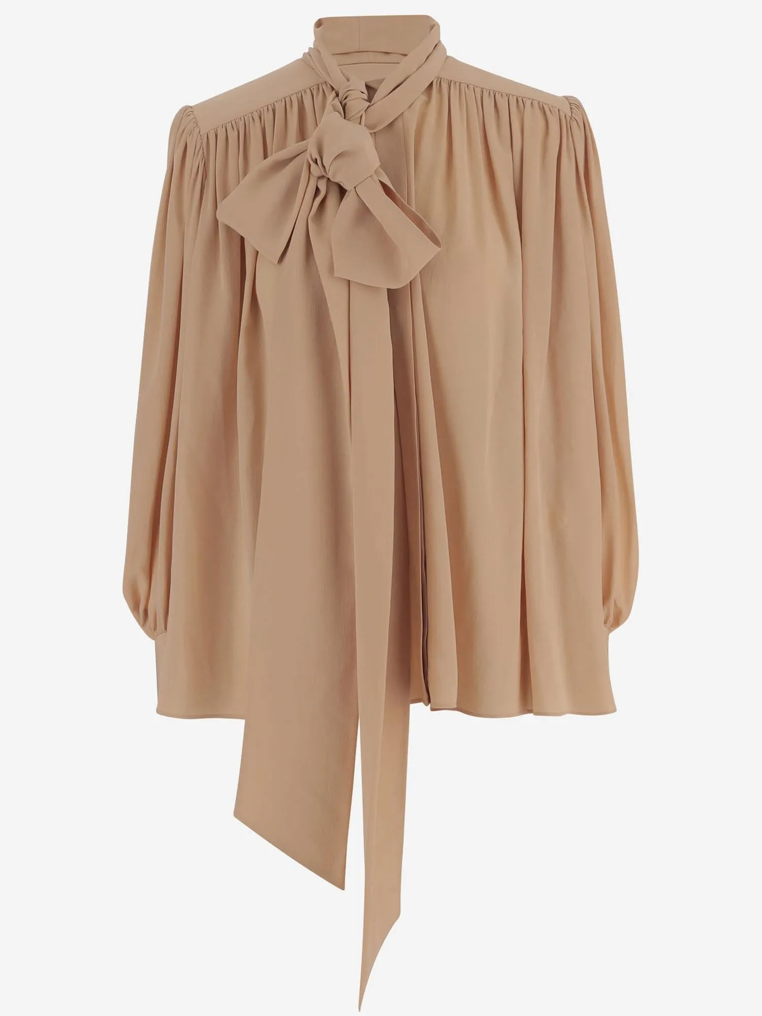 Silk Bow-Neck Blouse sold by Lord & Taylor