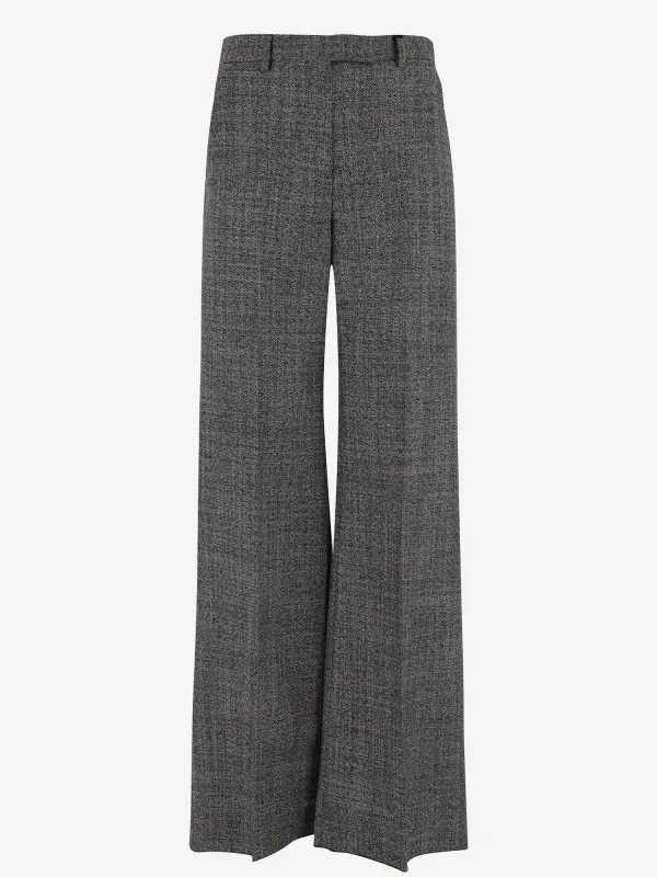 Wide-Leg Wool Trousers sold by Lord & Taylor