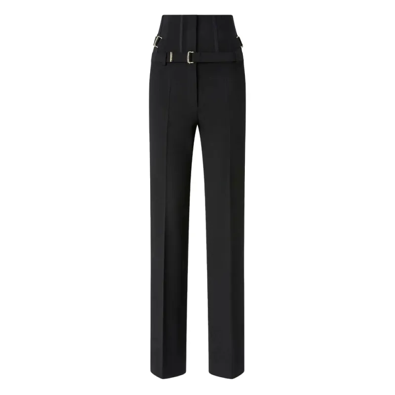 High-Waist Straight-Leg Trousers made by Pinko