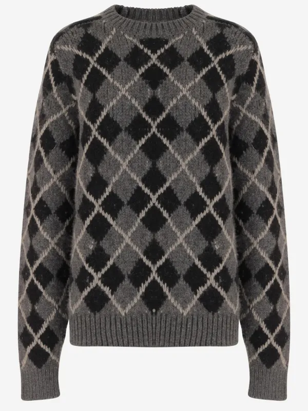 Cashmere Sweater with Geometric Pattern sold by Lord & Taylor