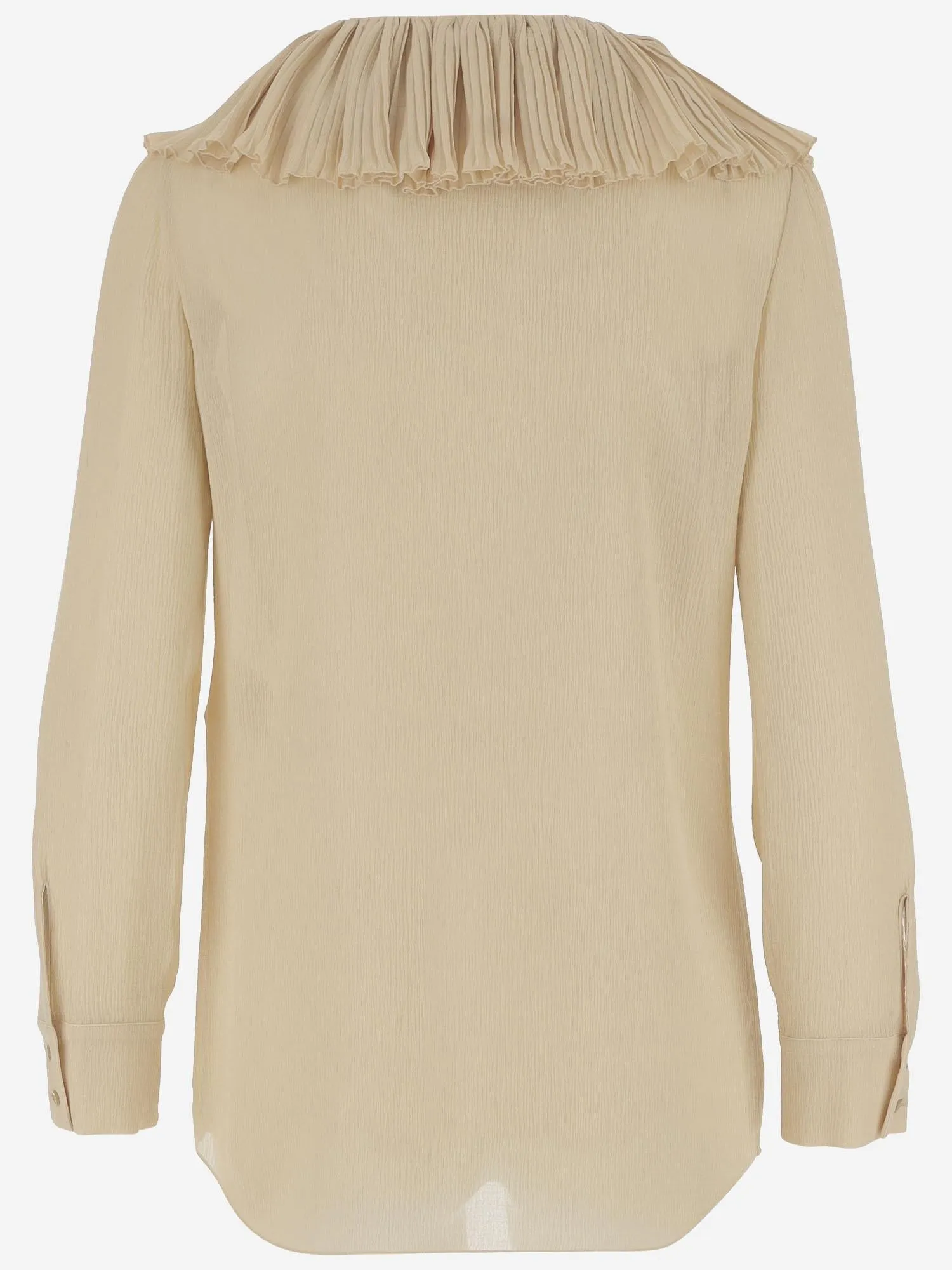 Silk Ruffle V-Neck Shirt sold by Lord & Taylor product image thumbnail 2