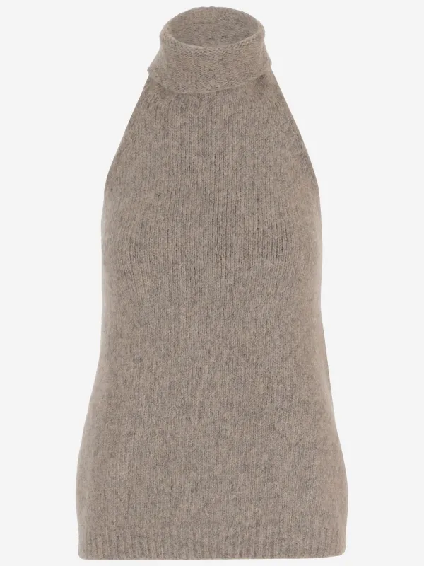 Sleeveless High-Neck Wool-Blend Top sold by Lord & Taylor