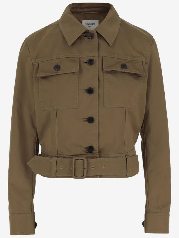 Cotton Cropped Jacket sold by Lord & Taylor