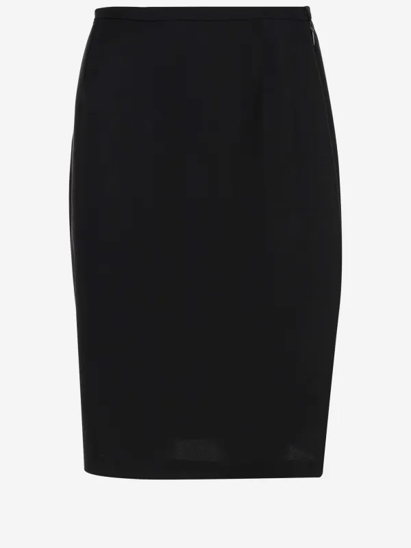 Viscose Satin Pencil Skirt sold by Lord & Taylor