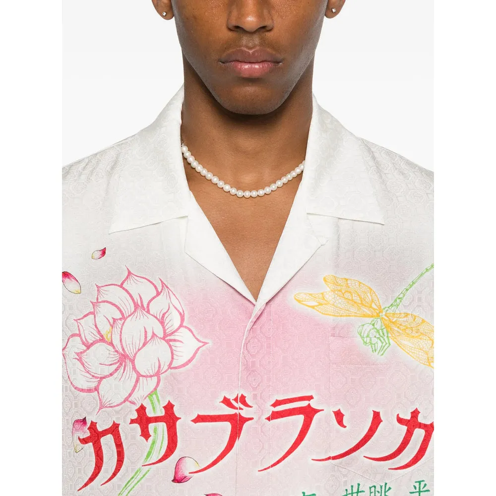 Lotus Print V-Neck Shirt sold by Lord & Taylor product image thumbnail 3