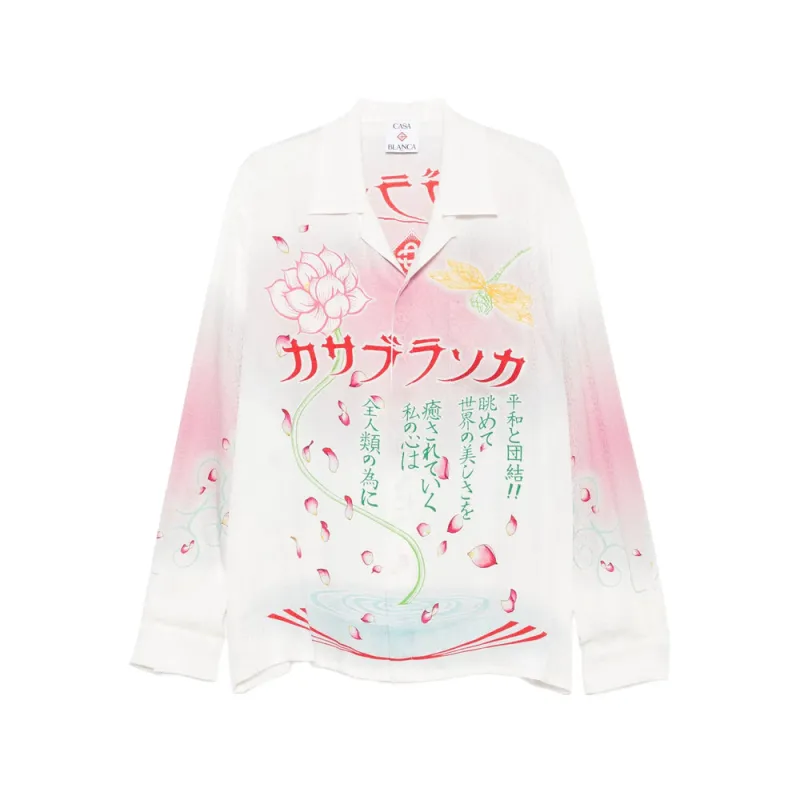 Lotus Print V-Neck Shirt sold by Lord & Taylor