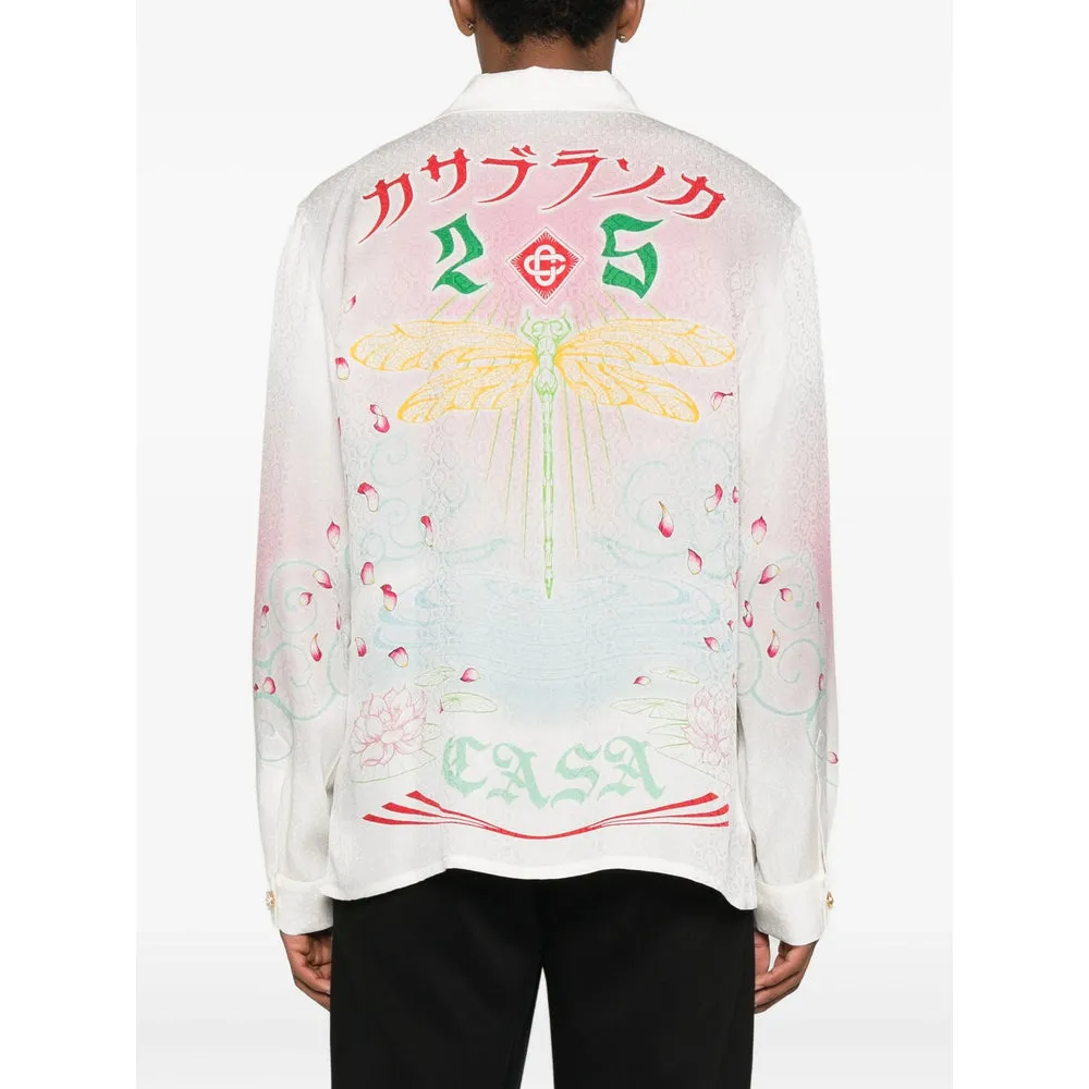Lotus Print V-Neck Shirt sold by Lord & Taylor product image thumbnail 5