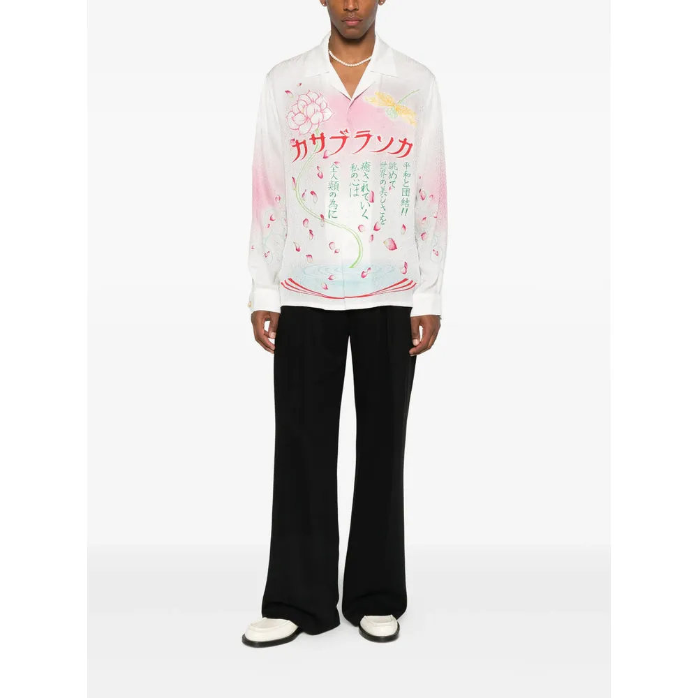 Lotus Print V-Neck Shirt sold by Lord & Taylor product image thumbnail 2