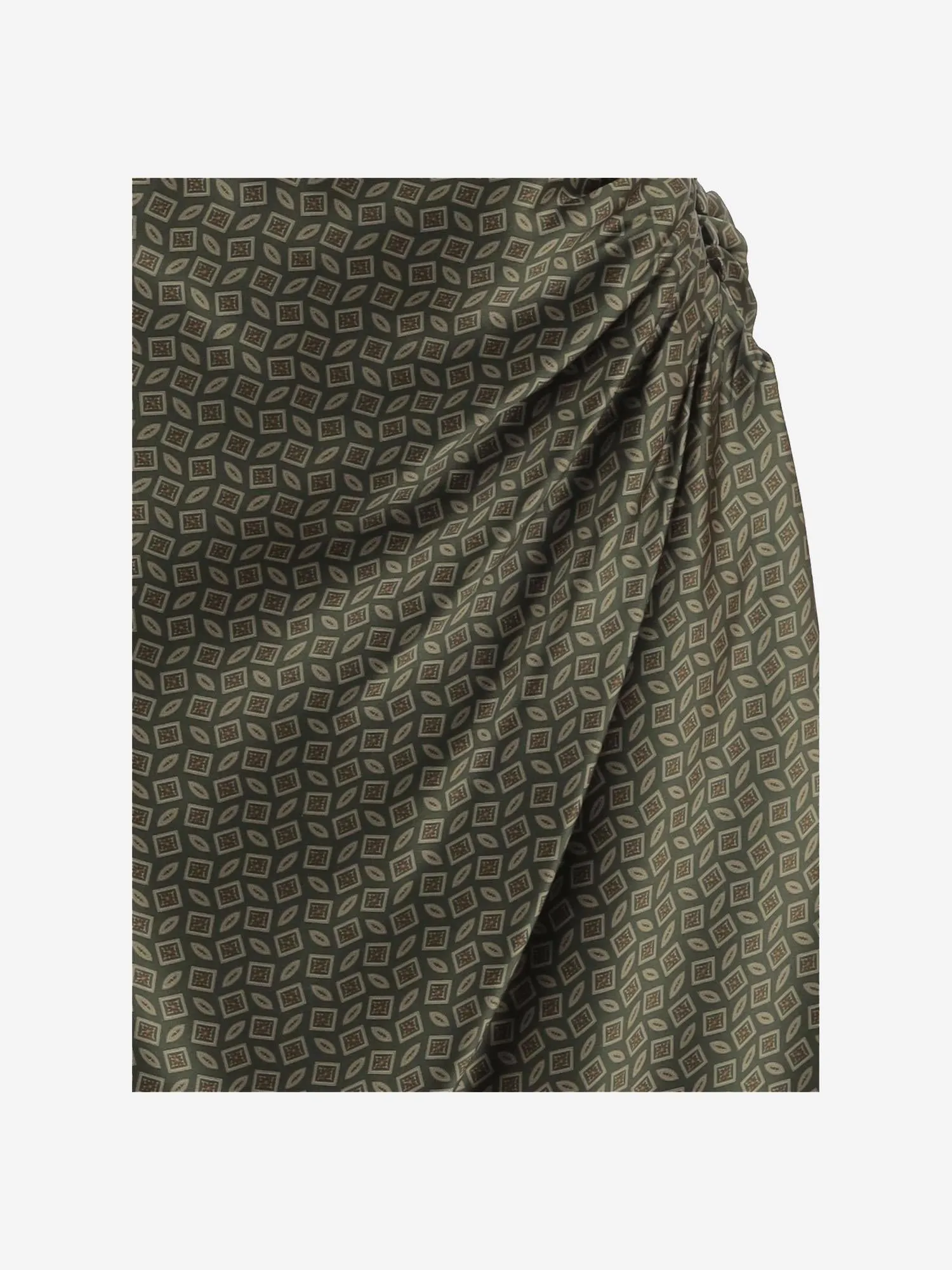 Khaki Silk Long Skirt sold by Lord & Taylor product image thumbnail 4