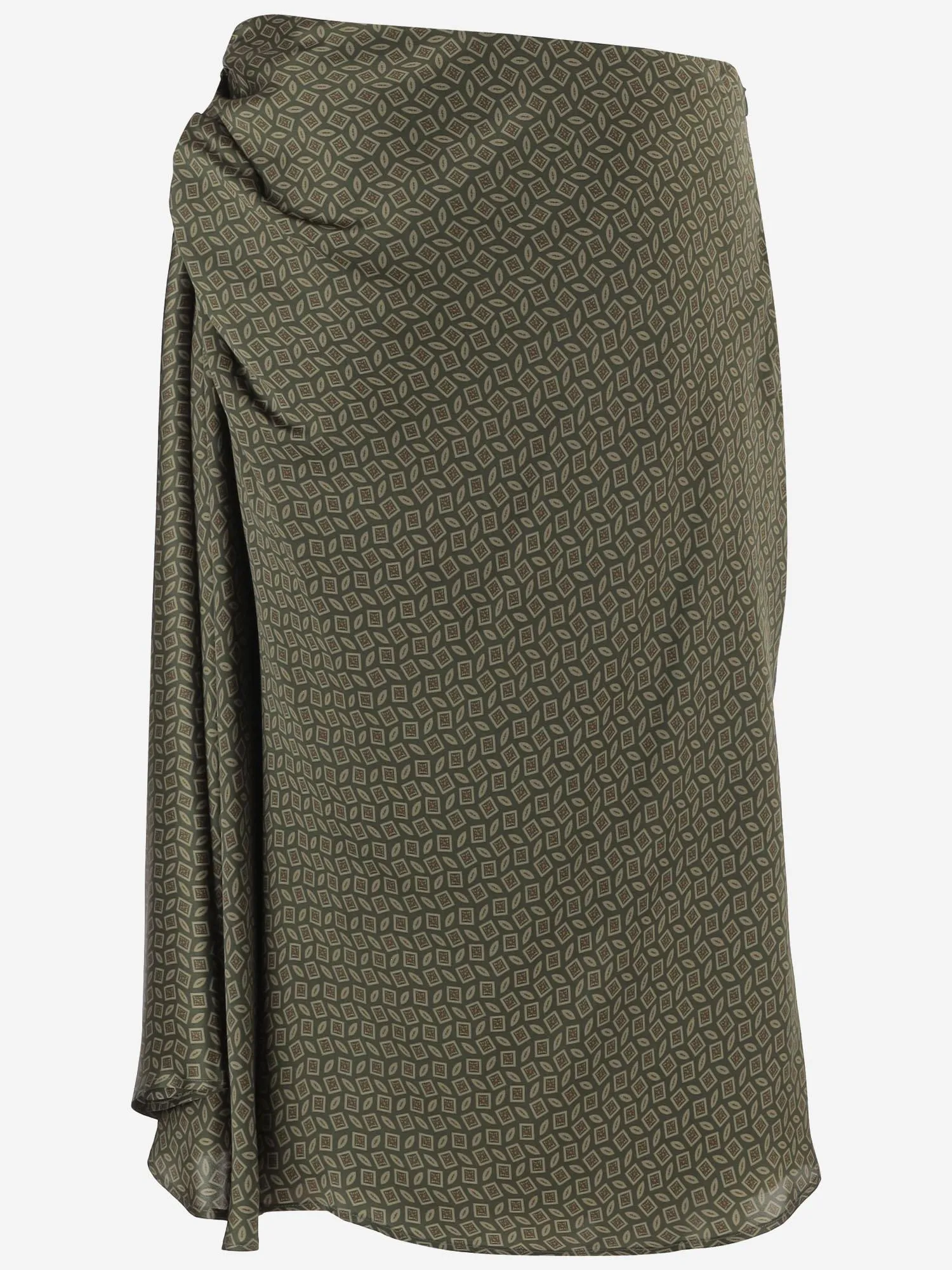 Khaki Silk Long Skirt sold by Lord & Taylor product image thumbnail 2