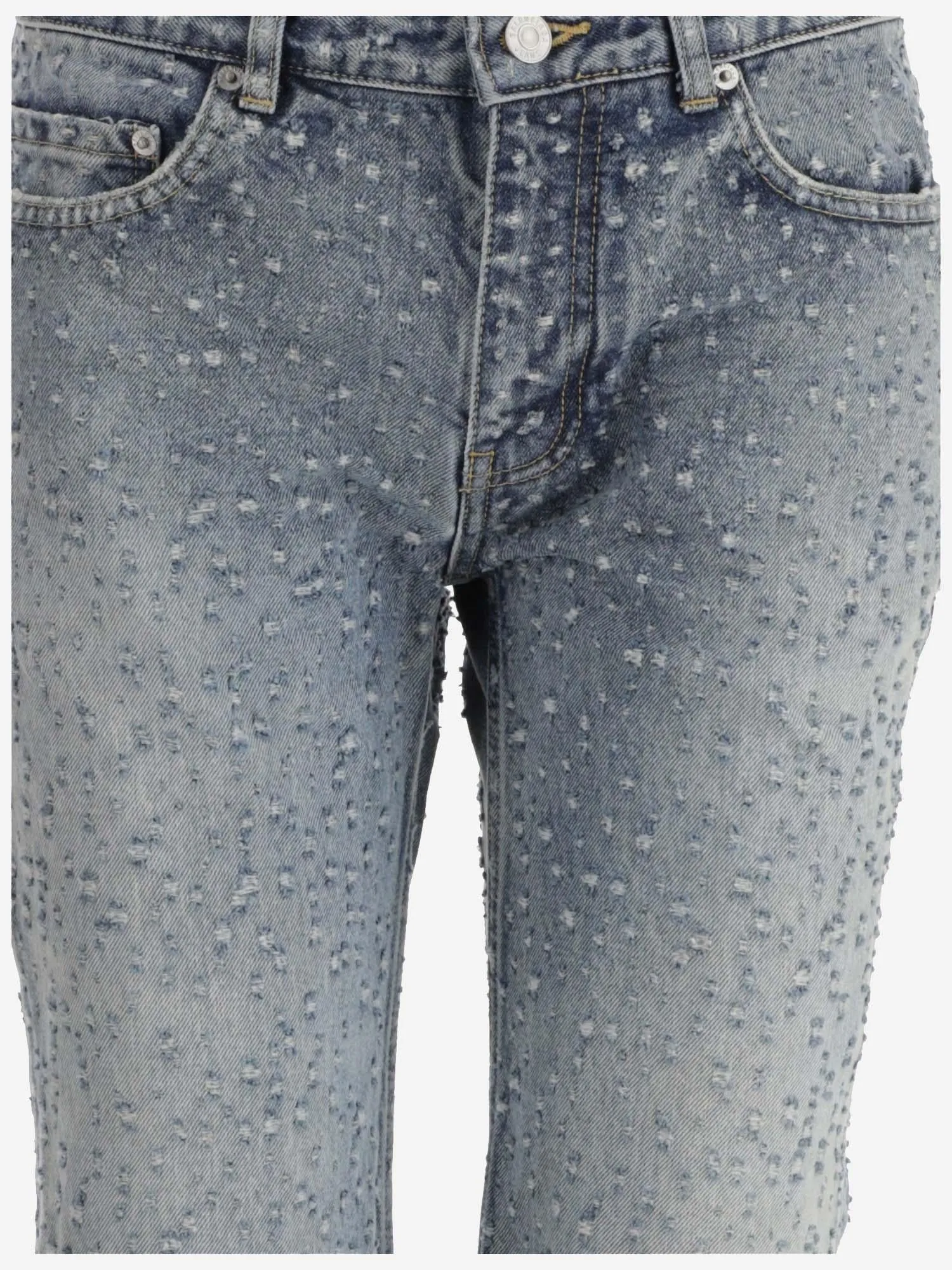 Low-Waist Hole Denim Pants sold by Lord & Taylor product image thumbnail 3