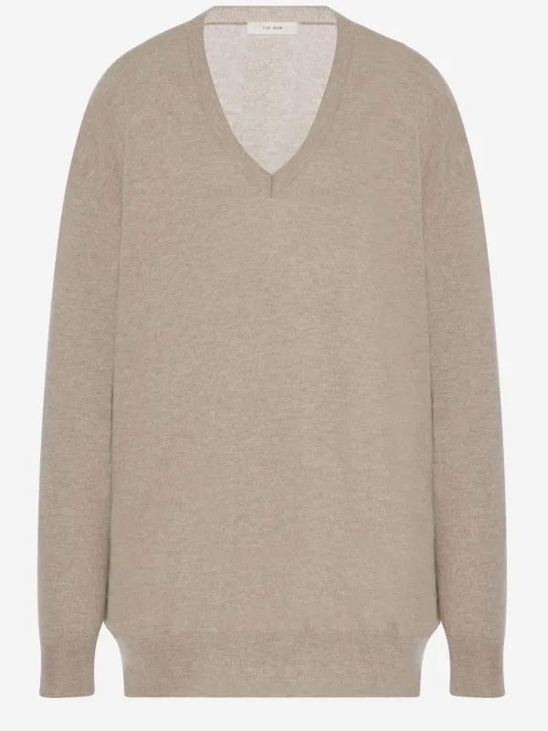 Cashmere V-Neck Sweater made by The Row