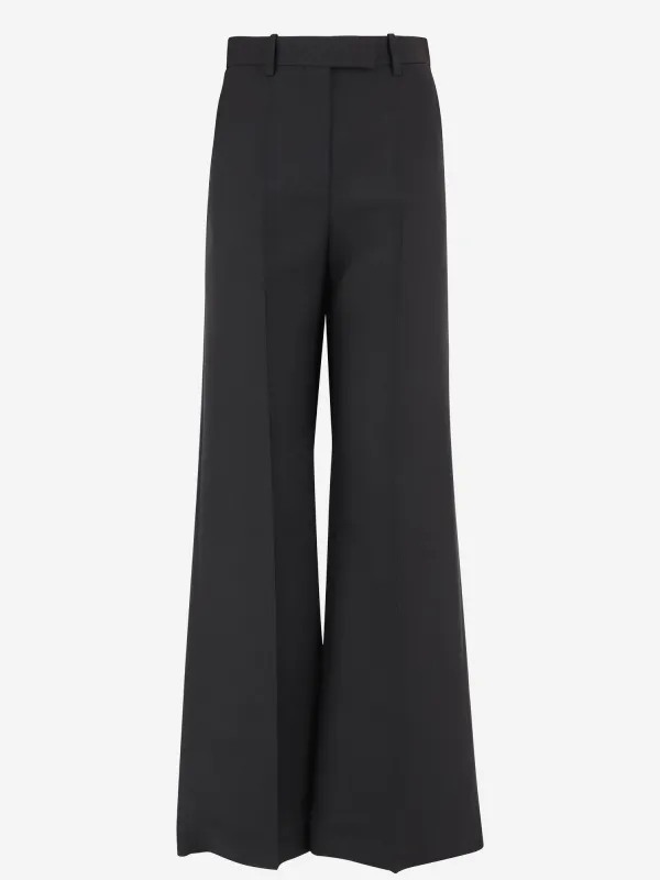 Wide-Leg Wool and Silk Trousers sold by Lord & Taylor