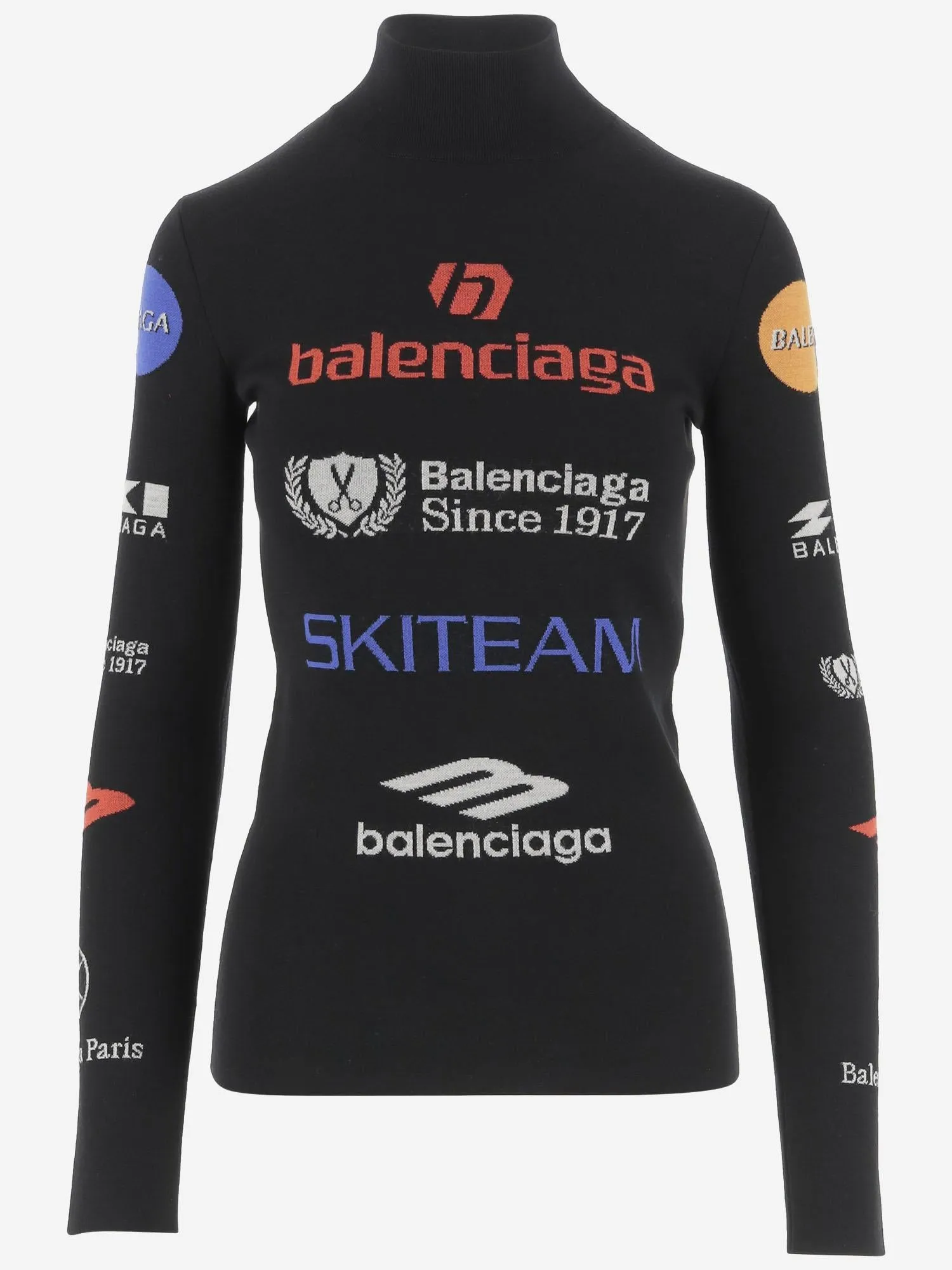 Wool-Blend Logo High-Neck Pullover sold by Lord & Taylor