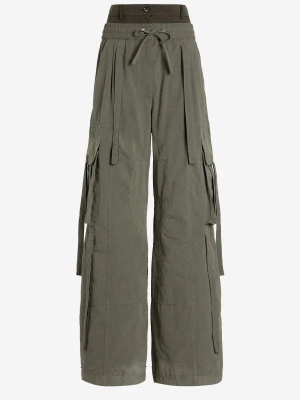 Military Green Waxed Faille Pants sold by Lord & Taylor