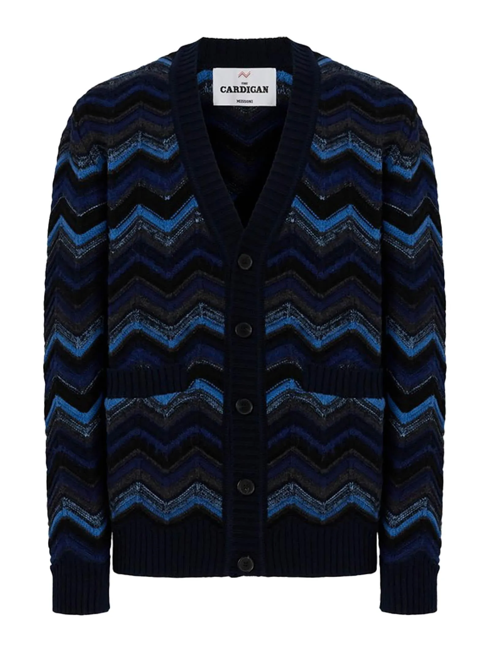 Zigzag Wool V-Neck Cardigan sold by Lord & Taylor