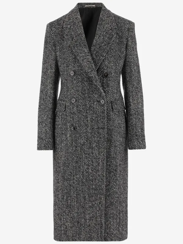 Double-Breasted Wool-Blend Coat sold by Lord & Taylor