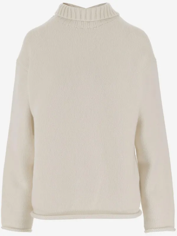 Cashmere High-Rib Collar Sweater sold by Lord & Taylor