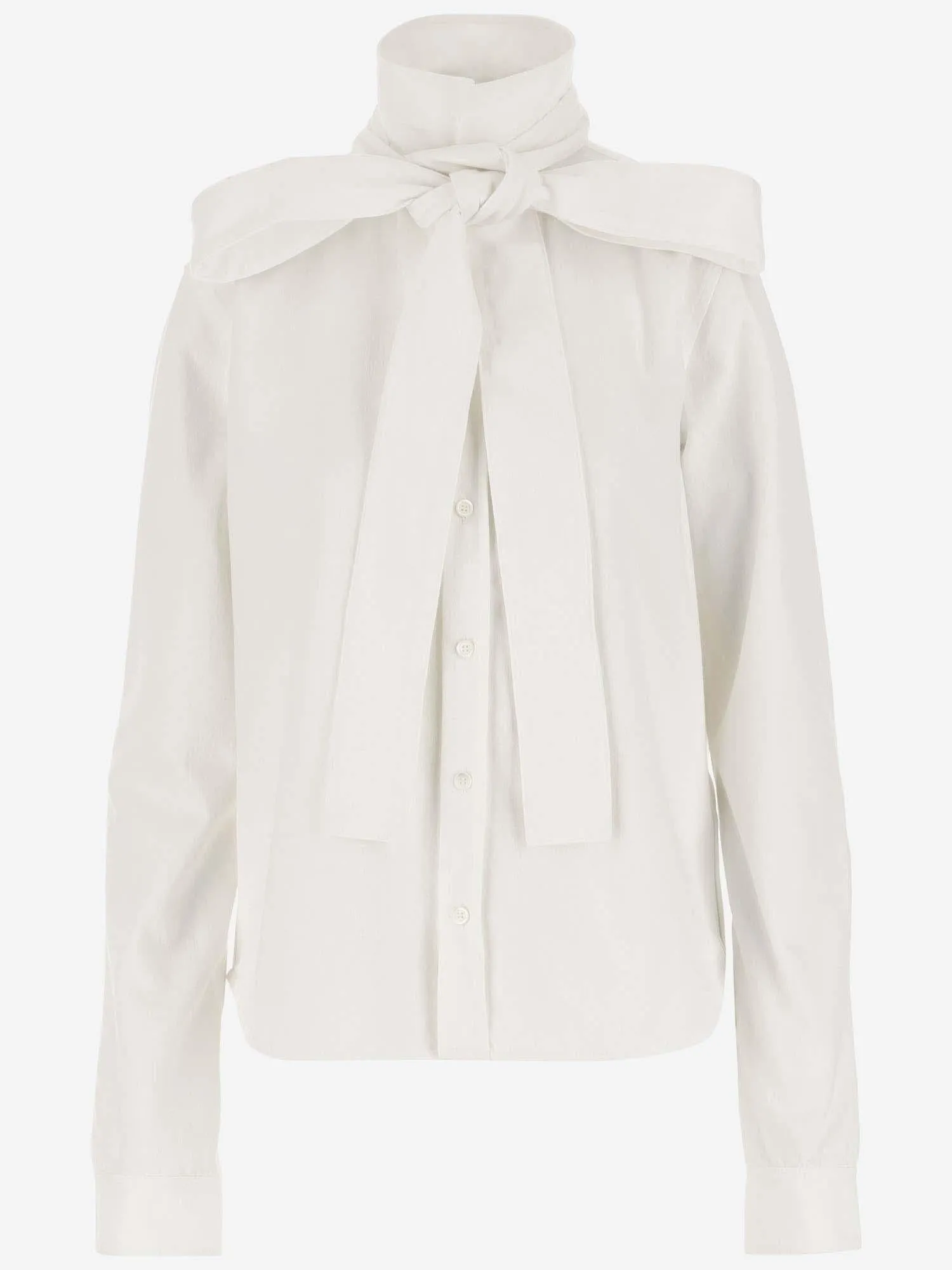 Cotton Denim Bow Shirt sold by Lord & Taylor