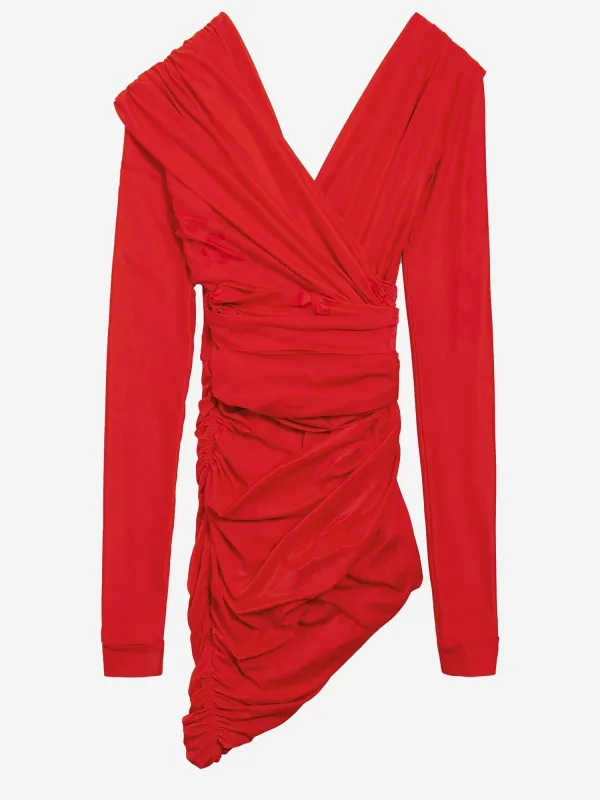 Stretch Jersey Draped Dress sold by Lord & Taylor