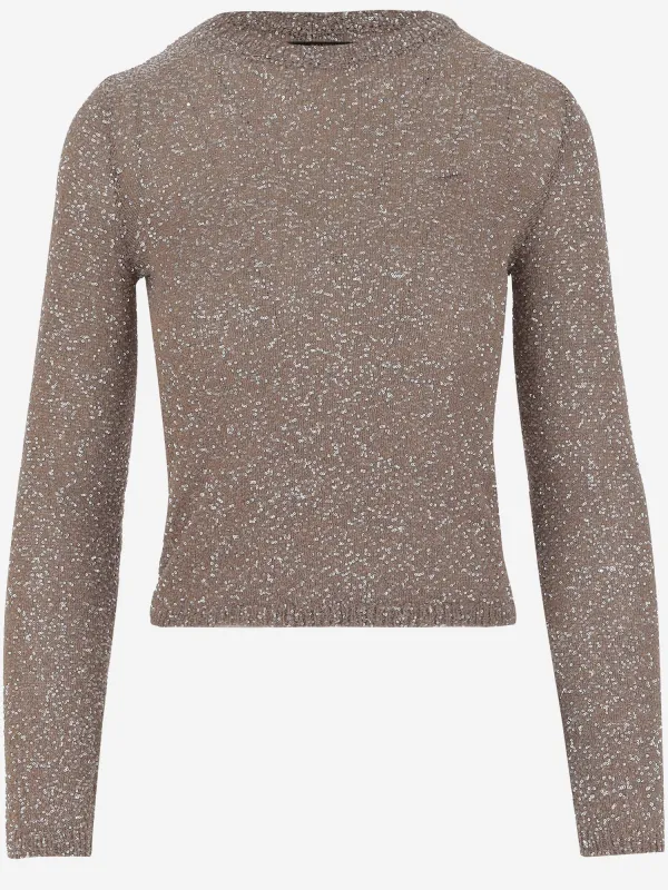 Viscose Pullover with Sequins made by Balenciaga