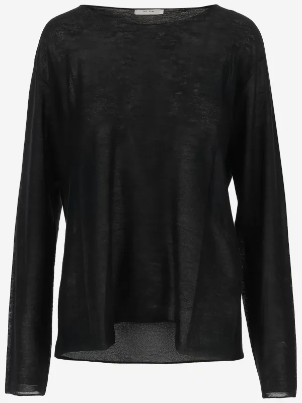 Kerra Cashmere Crew-Neck Top made by The Row