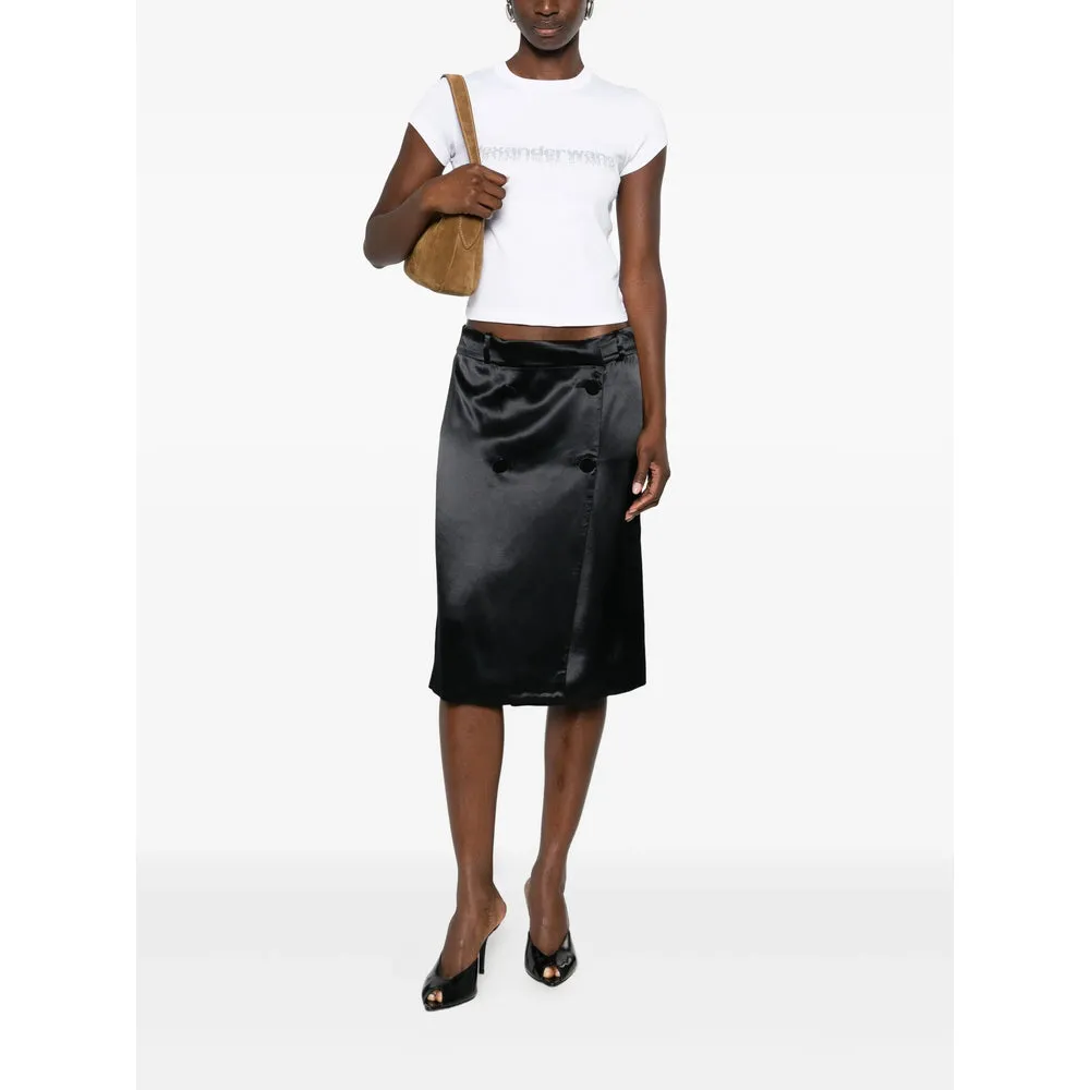 White Cotton Crew Neck T-Shirt sold by Lord & Taylor product image thumbnail 2