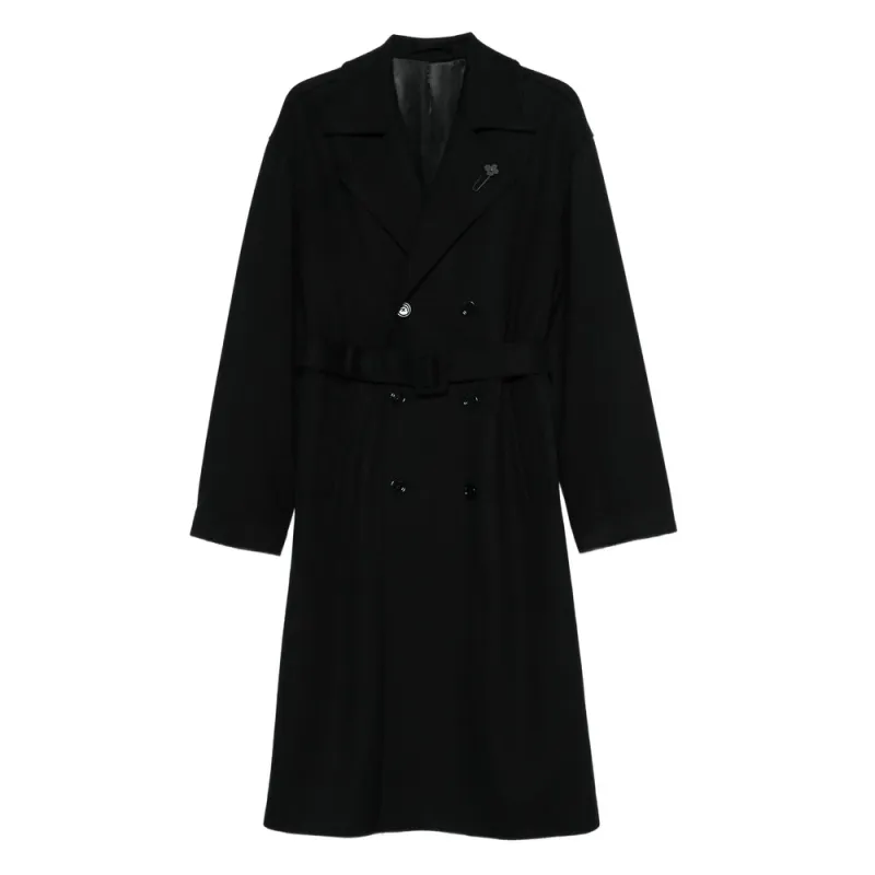 Black Notched-Lapel Raincoat sold by Lord & Taylor