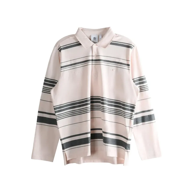 Light Pink Striped Sweater with Polo Collar sold by Lord & Taylor