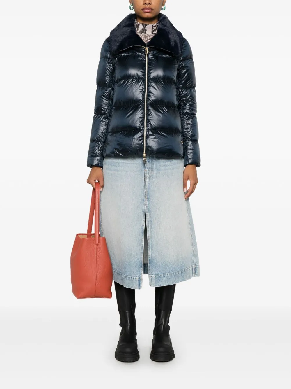 DOWN JACKET WITH LINED COLLAR sold by Lord & Taylor product image thumbnail 3