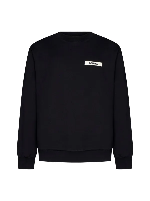 Black Cotton Gros Grain Sweatshirt sold by Lord & Taylor
