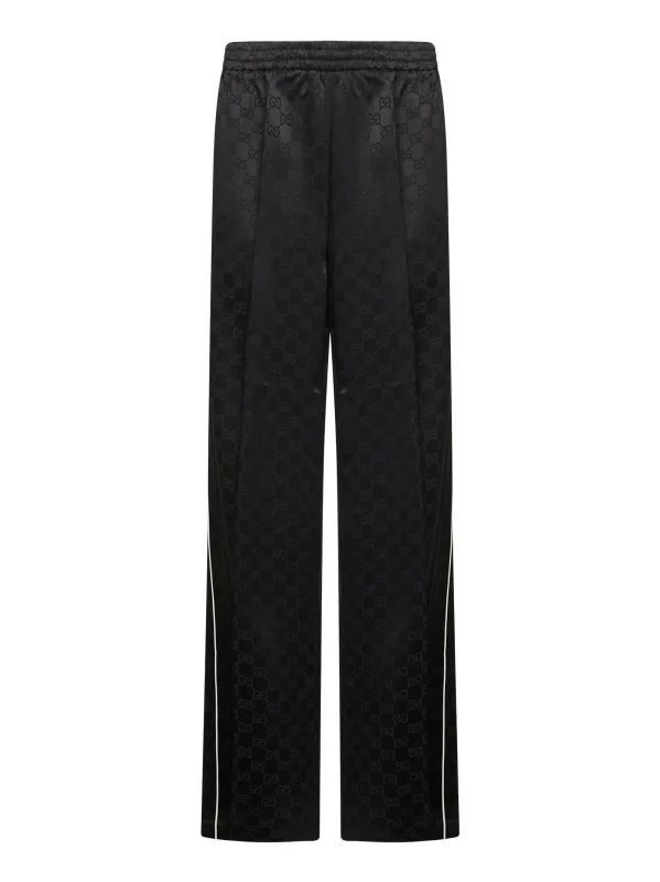Black GG Jacquard Trousers sold by Lord & Taylor