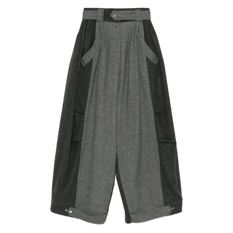 Grey Panelled Trousers with Pockets sold by Lord & Taylor