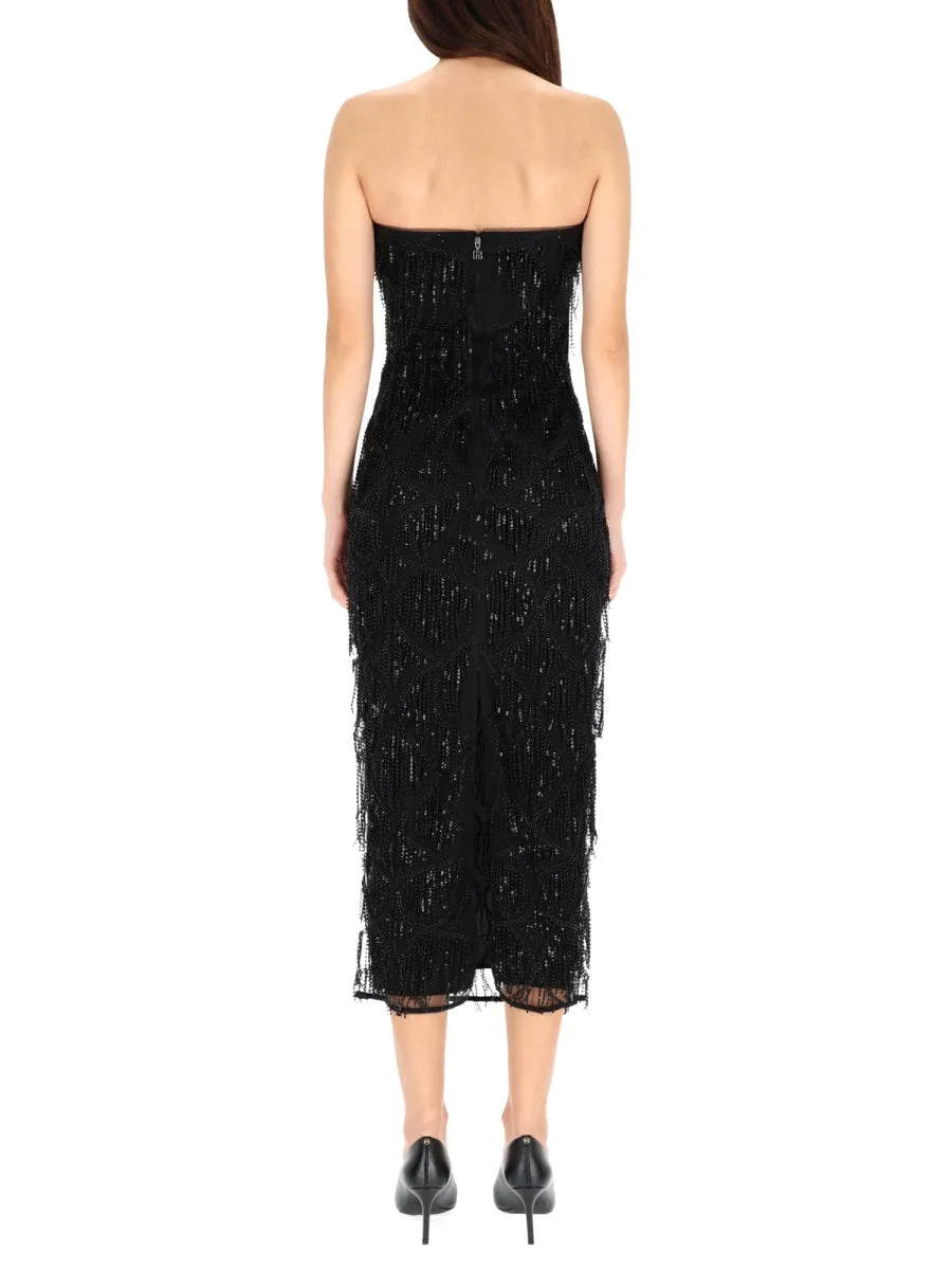 MIDI DRESS WITH SEQUINS sold by Lord & Taylor product image thumbnail 3
