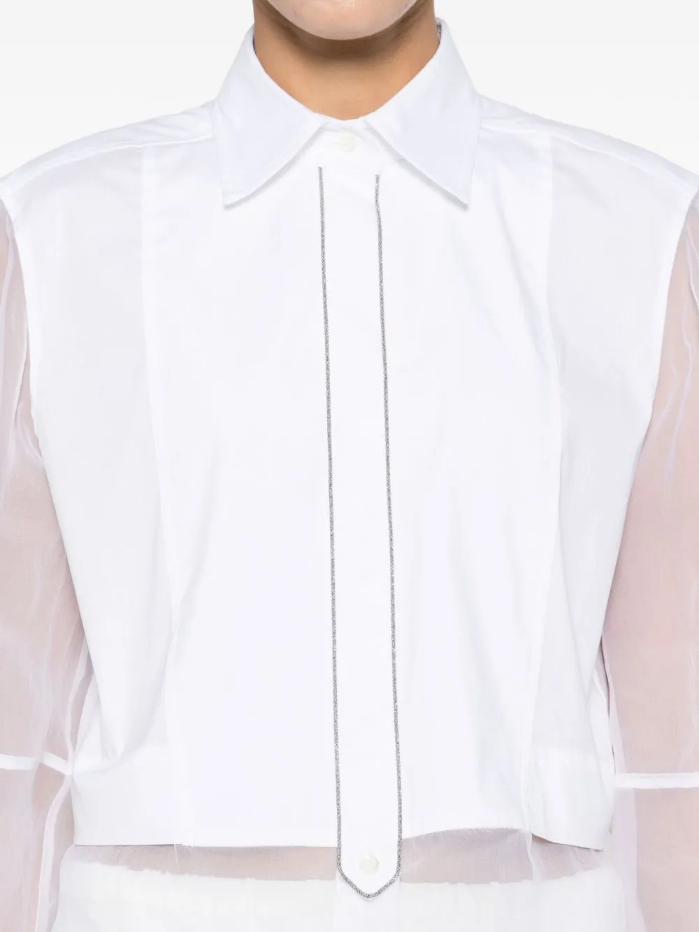 COTTON BLEND EMBELLISHED SHIRT sold by Lord & Taylor product image thumbnail 3