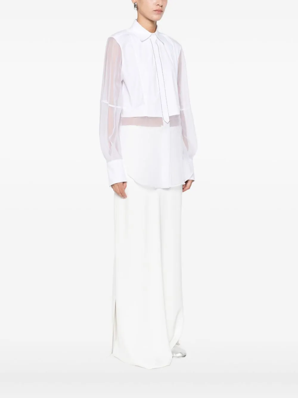 COTTON BLEND EMBELLISHED SHIRT sold by Lord & Taylor product image thumbnail 5