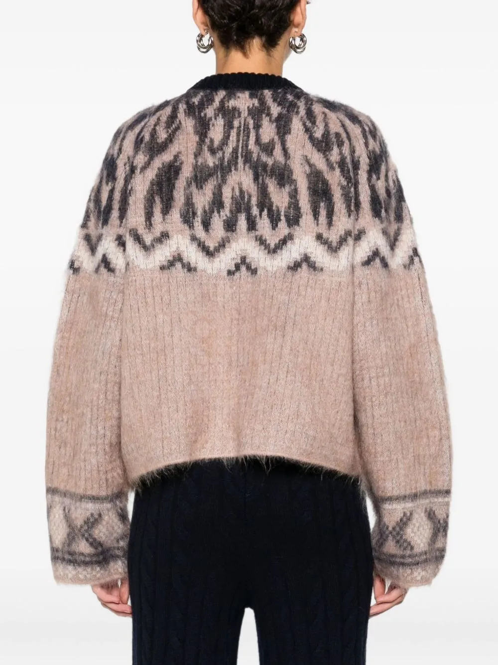 WOOL JACQUARD CARDIGAN sold by Lord & Taylor product image thumbnail 3