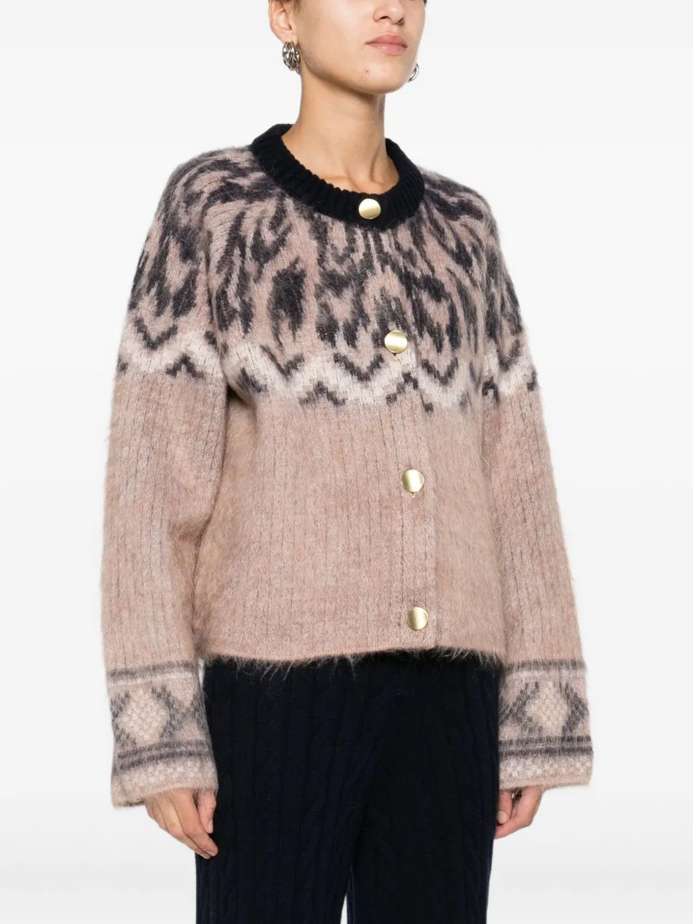 WOOL JACQUARD CARDIGAN sold by Lord & Taylor product image thumbnail 4
