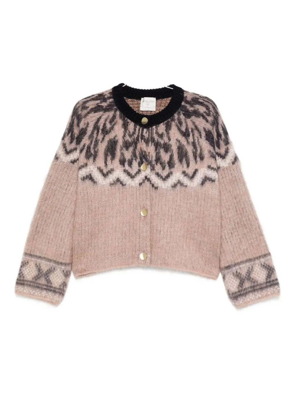 WOOL JACQUARD CARDIGAN sold by Lord & Taylor