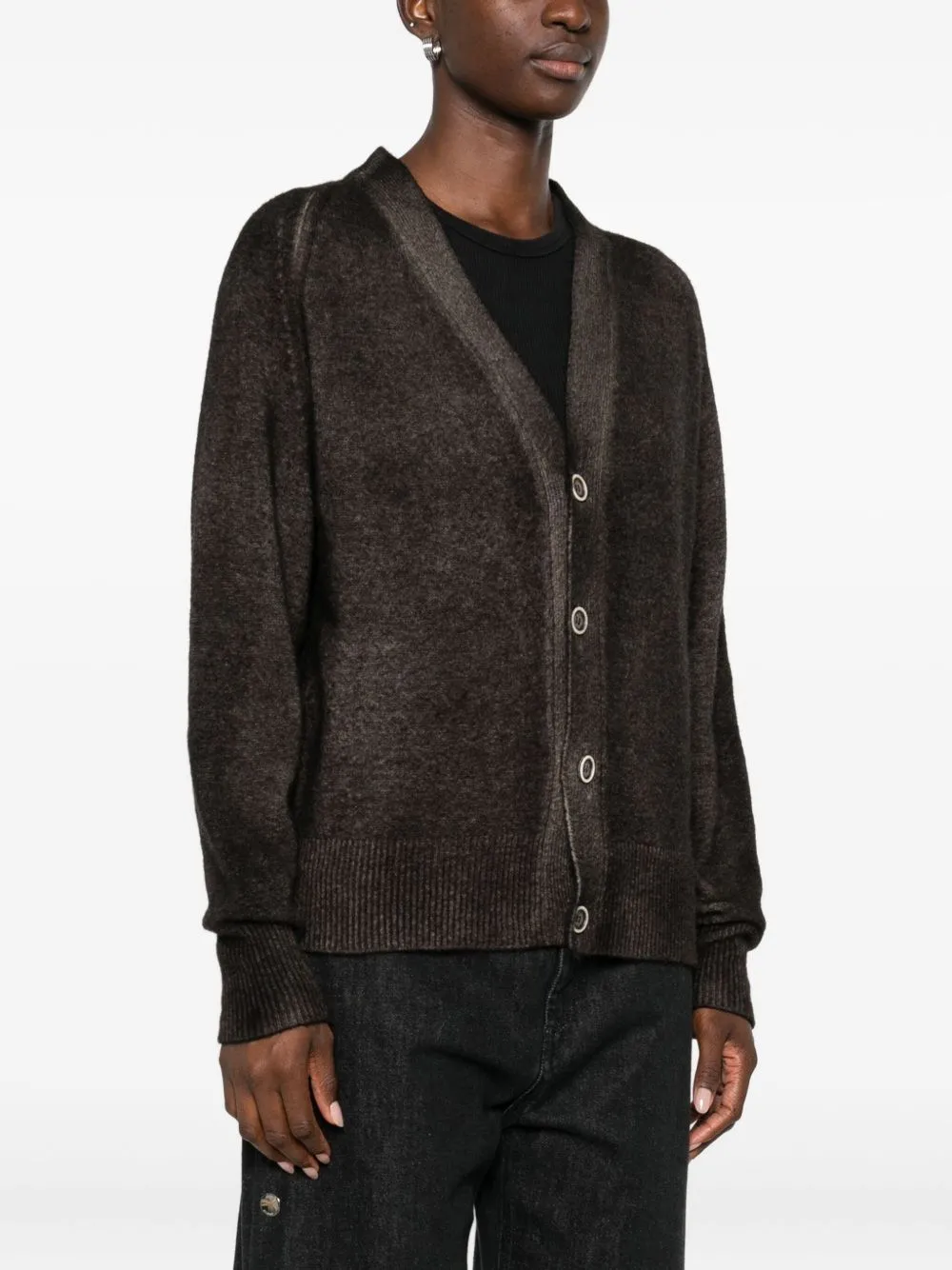WOOL AND CASHMERE V-NECKED CARDIGAN sold by Lord & Taylor product image thumbnail 4