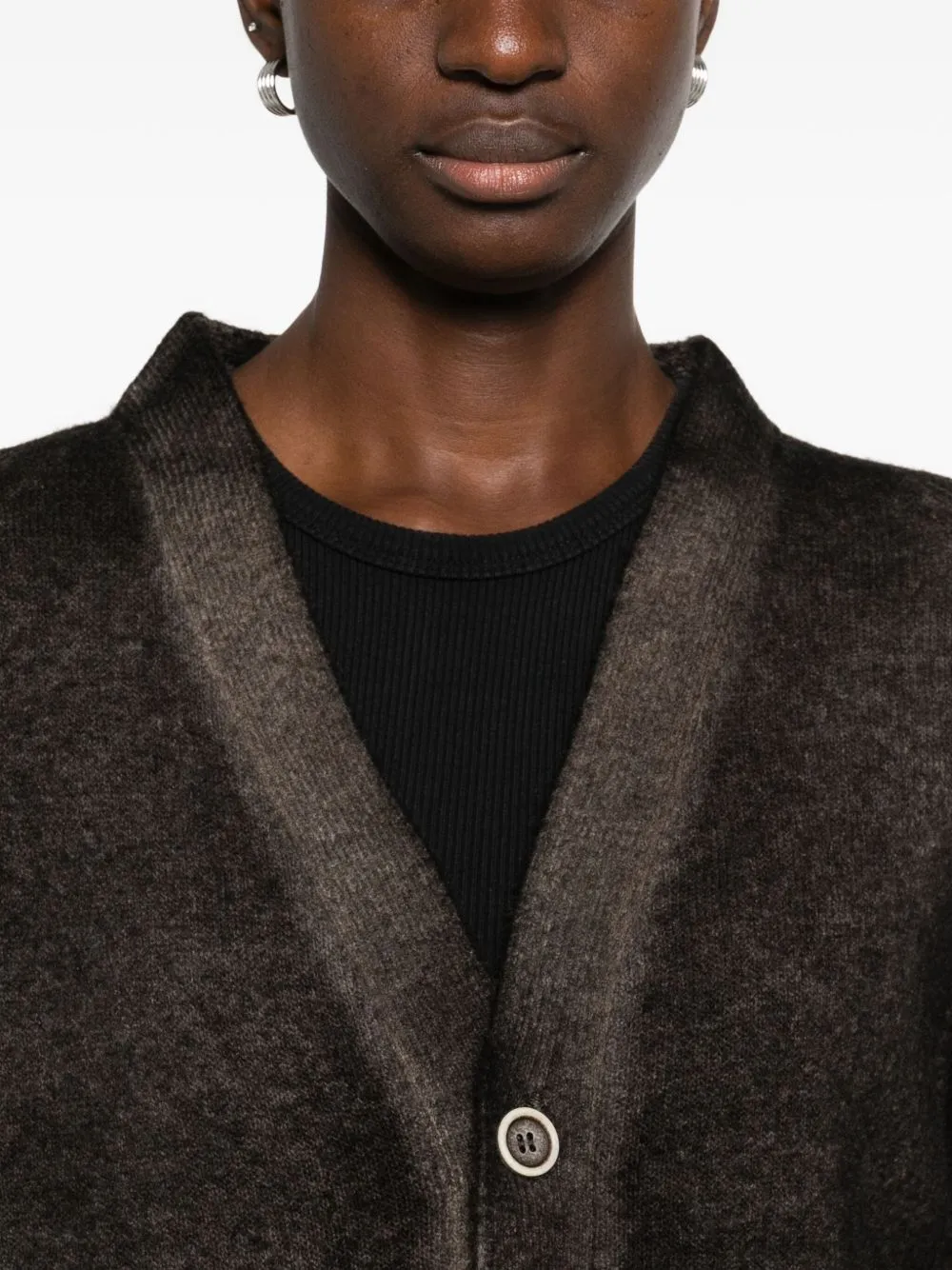 WOOL AND CASHMERE V-NECKED CARDIGAN sold by Lord & Taylor product image thumbnail 5