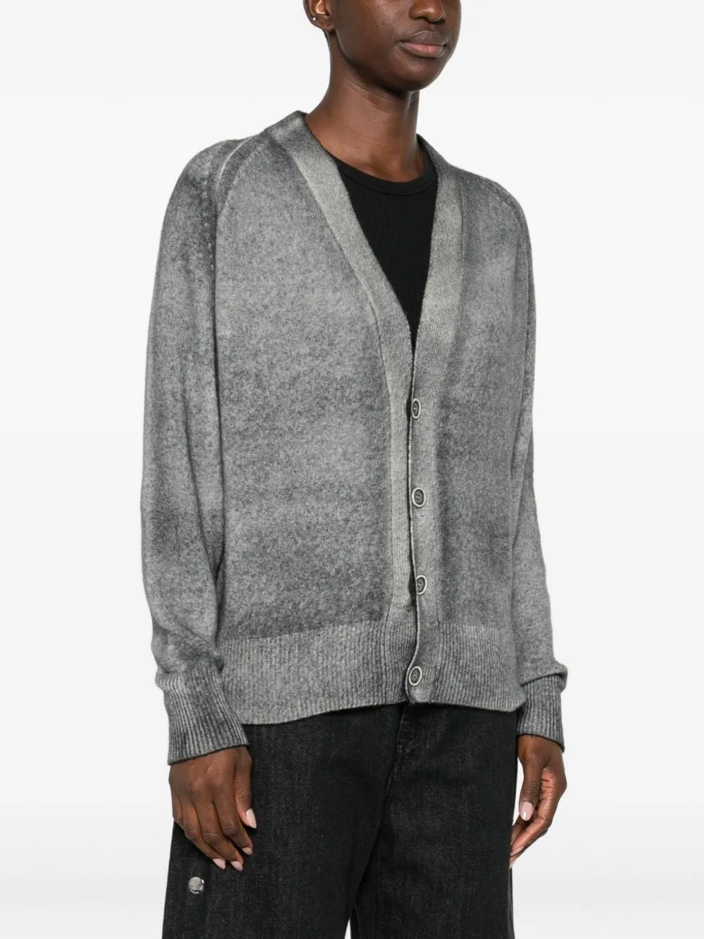 WOOL AND CASHMERE V-NECKED CARDIGAN sold by Lord & Taylor product image thumbnail 5