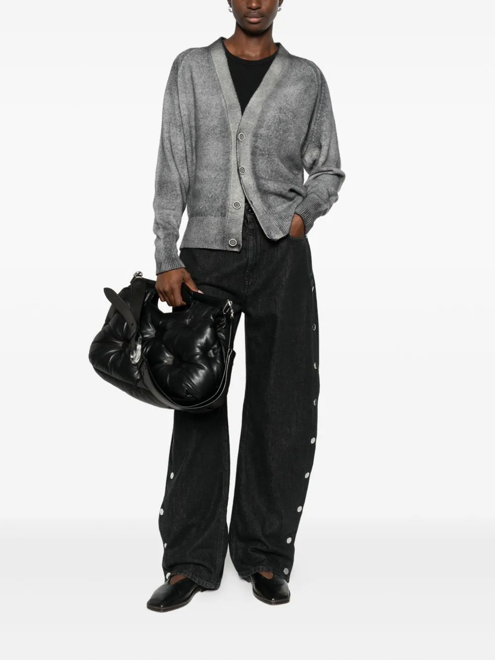 WOOL AND CASHMERE V-NECKED CARDIGAN sold by Lord & Taylor product image thumbnail 2