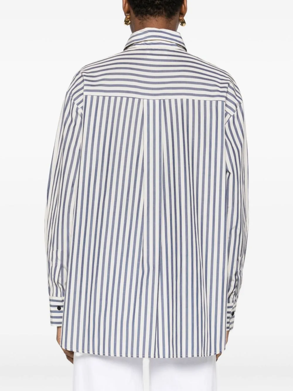 STRIPED COTTON BLEND SHIRT sold by Lord & Taylor product image thumbnail 3