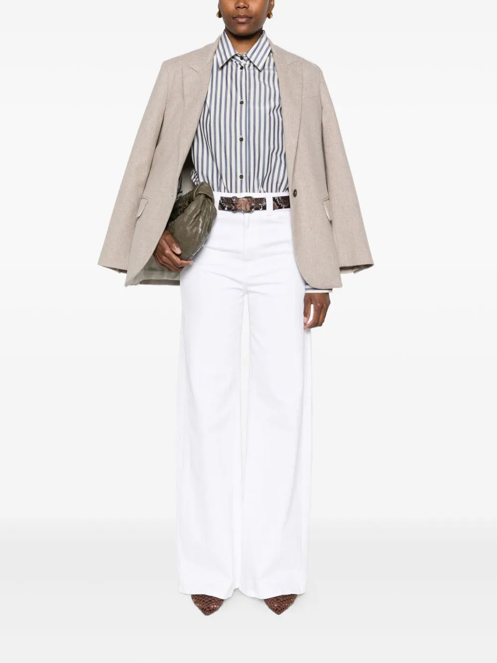 STRIPED COTTON BLEND SHIRT sold by Lord & Taylor product image thumbnail 4