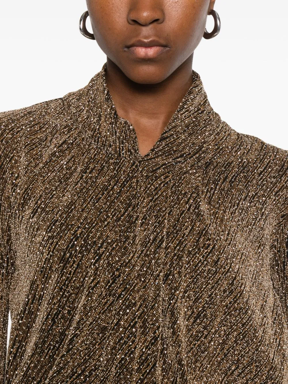 METALLIC HIGH-NECK SWEATER sold by Lord & Taylor product image thumbnail 5