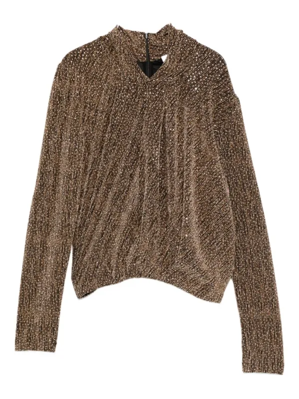 METALLIC HIGH-NECK SWEATER sold by Lord & Taylor