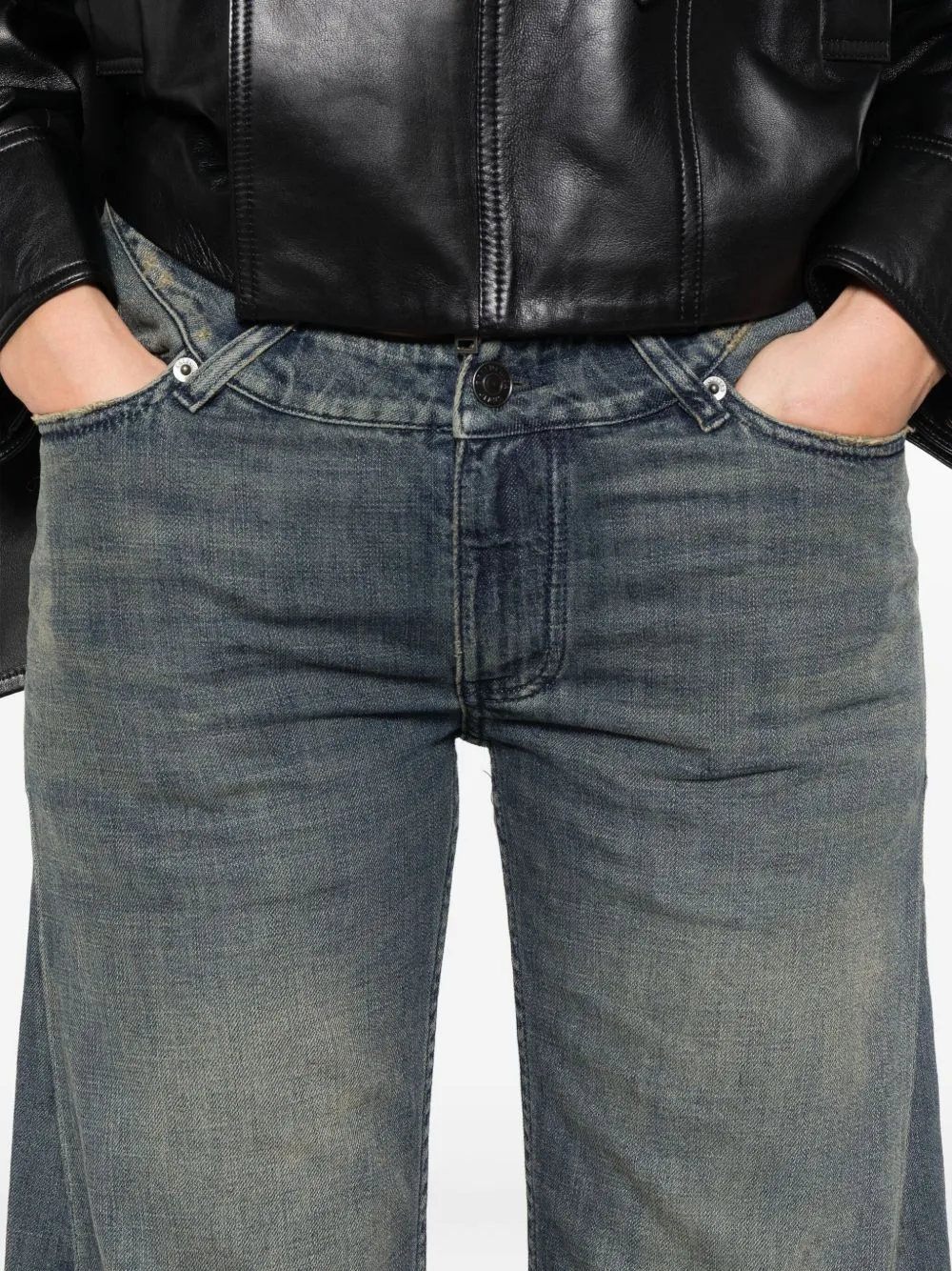DENIM COTTON JEANS sold by Lord & Taylor product image thumbnail 3