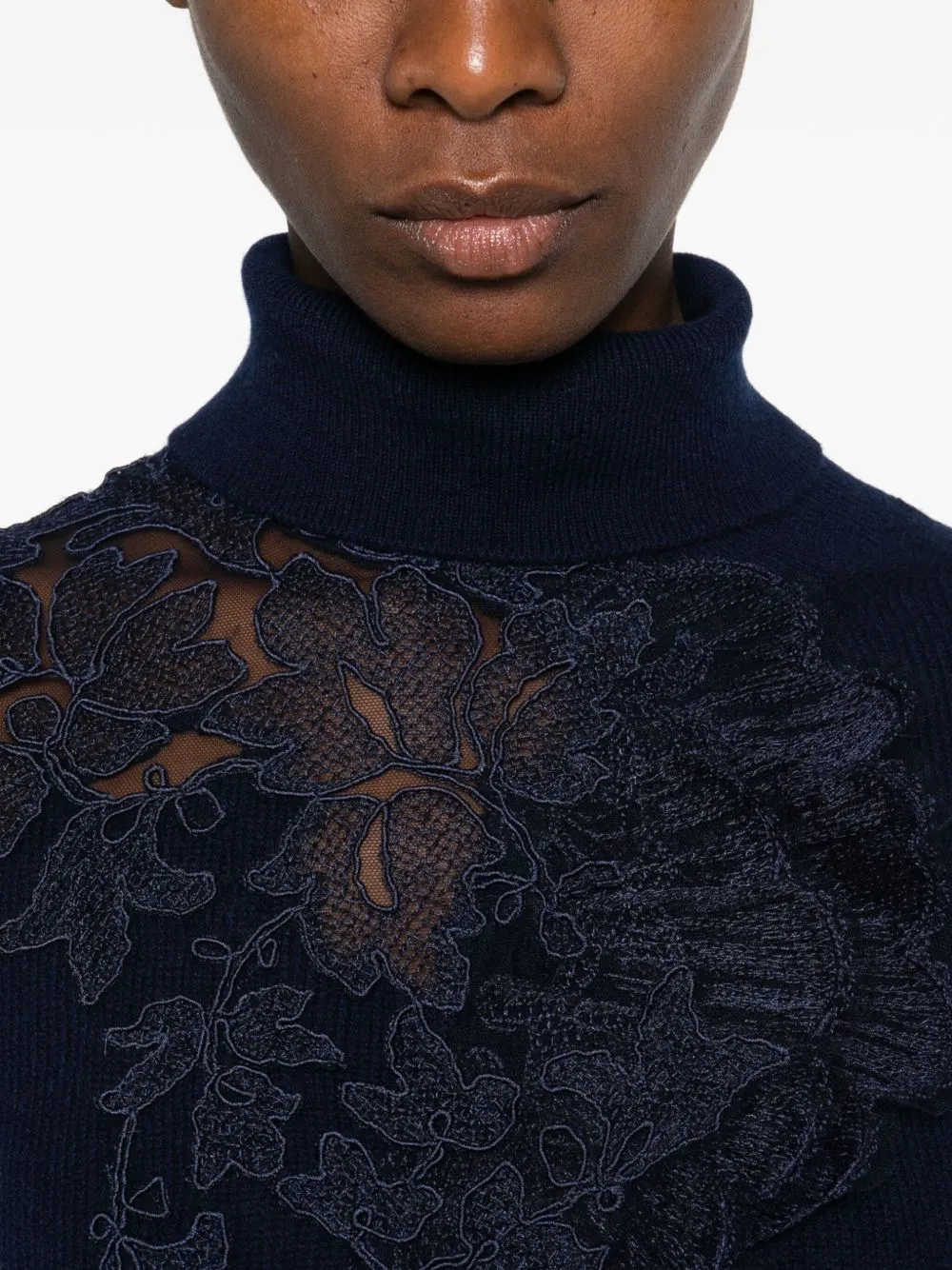 LACE ROLL NECK SWEATER sold by Lord & Taylor product image thumbnail 3