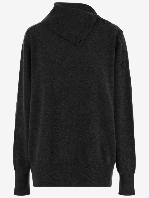 Asymmetrical Cashmere Turtleneck Sweater sold by Lord & Taylor